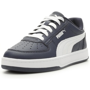 PUMA Kids Boys Caven 2.0 Lace Up Sneakers Shoes Casual – White(Puma Navy-puma White)