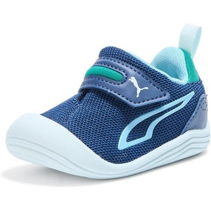PUMA Kids’ Kitten Hook and Loop Shoes(Persian Blue-aqua-wild Green Ah25)