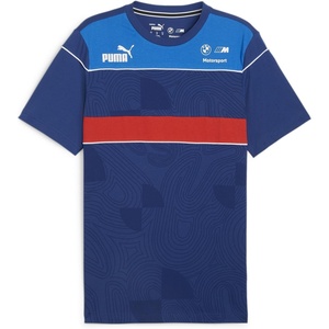 PUMA Mens BMW M Motorsport Graphic Crew Neck Short Sleeve Casual Tops Casual(Pro Blue-m Color-ss24 Sds)