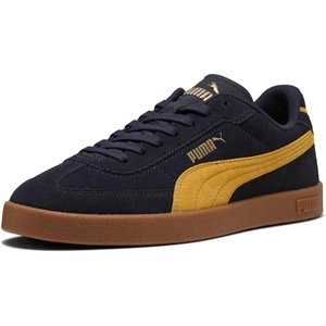 PUMA Mens Club Ii Era Lace Up Sneakers Shoes Casual(New Navy-archive Gold-gum)