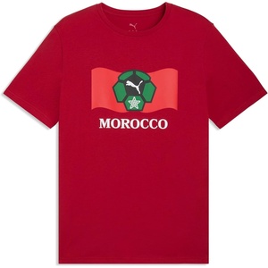 PUMA Mens Fanpack Mexico Graphic Crew Neck Short Sleeve Athletic Casual Tops Casual – Green(Dark Crimson-puma White-puma Red)