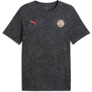 PUMA Mens Fanpack Mexico Graphic Crew Neck Short Sleeve Athletic Casual Tops Casual – Green(Puma Black-puma Red)