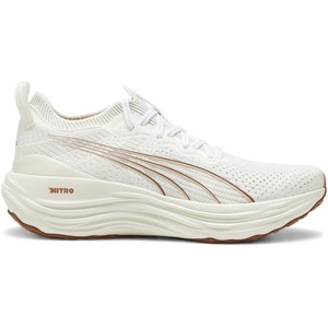 PUMA Mens Foreverrun Nitro Knit Running Sneakers Shoes(White)