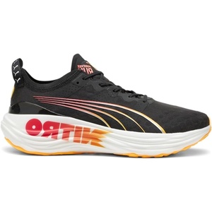 PUMA Mens Foreverrun Nitro Running Sneakers Shoes(Puma Black/Sun Stream/Sunset Glow)