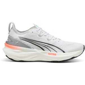 PUMA Mens Foreverrun Nitro Running Sneakers Shoes(Puma White/Glowing Red)