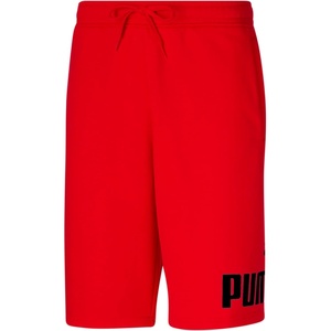 PUMA Mens Logo Fleece Drawstring 10 Inch Shorts Casual Bottoms Casual Drawstring(High Risk Red)