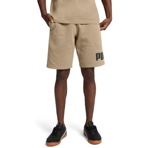 PUMA Mens Logo Fleece Drawstring 10 Inch Shorts Casual Bottoms Casual Drawstring(Velvet Moss Ss25)