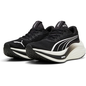 PUMA Mens Magmax Nitro Running Sneakers Shoes(Puma Black/Puma White/Cool Dark Gray)
