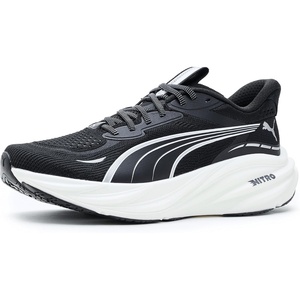 PUMA Mens Magnify Nitro 3 Running Sneakers Shoes(Black/White)