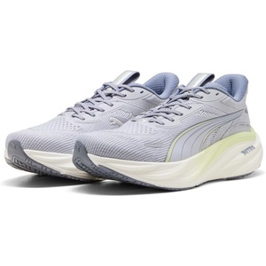 PUMA Mens Magnify Nitro 3 Running Sneakers Shoes(Vibrant Silver-apple Spritz)