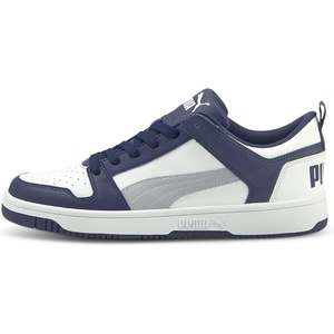 PUMA Mens Rebound Layup Lo Sneaker(Elektro Blue Quarry Puma White)