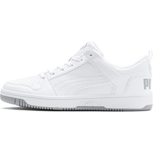 PUMA Mens Rebound Layup Lo Sneaker(Puma White High Rise)