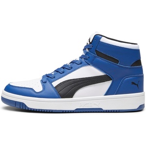 PUMA Mens Rebound Layup Lo Sneaker(Puma White-puma Black-clyde Royal)