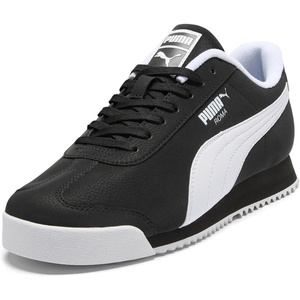 PUMA Men’s Roma Sneakers(24 Black-white)
