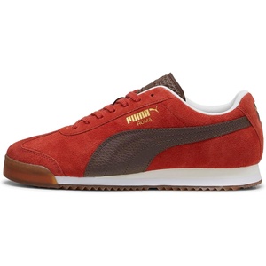 PUMA Men’s Roma Sneakers(Mars Red-espresso Brown-gum)