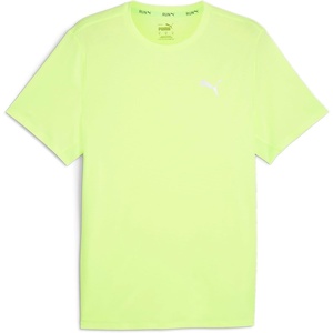 PUMA Mens Run Favorite Velocity Crew Neck Short Sleeve Athletic Running Casual Tops Breathable(Fizzy Apple Aw24)