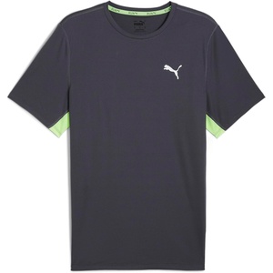 PUMA Mens Run Favorite Velocity Crew Neck Short Sleeve Athletic Running Casual Tops Breathable(Galactic Gray Aw24)