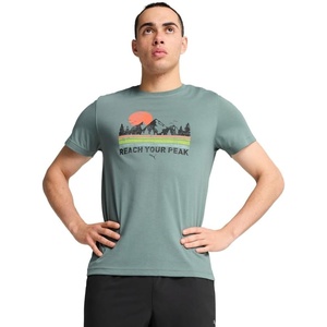 PUMA Men’s Running Graphic T-Shirt(Green Moon Ss25)
