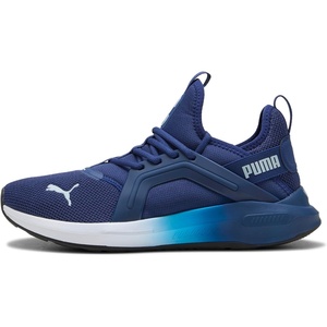 PUMA Mens Softride Enzo 5 Running Sneakers Shoes – White(Blue Jewel-lucite-puma White)