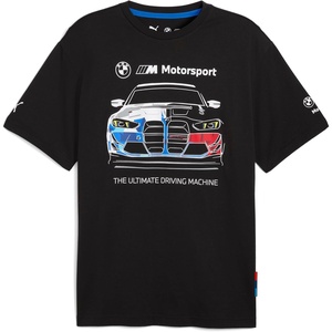 PUMA Men’s Standard BMW M Motorsport Graphic T-Shirt, Black Bold AH25
