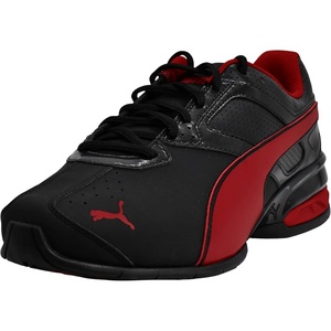PUMA Men’s Tazon 6 FM Shoes(Puma Black/Red Dahlia)