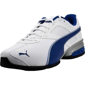 PUMA Men’s Tazon 6 FM Shoes(Puma White-true Blue-puma Silver)