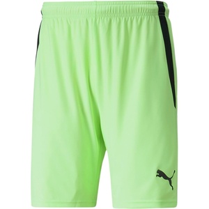 PUMA Mens Teamliga Shorts Casual Bottoms Casual Drawstring(Fizzy Lime/Puma Black)