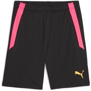 PUMA Mens Teamliga Shorts Casual Bottoms Casual Drawstring(Puma Black-sun Stream)