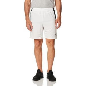 PUMA Mens Teamliga Shorts Casual Bottoms Casual Drawstring(Puma White-puma Black)