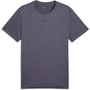 PUMA Mens Train All Day Essentials Heather Cat Crew Neck Short Sleeve Cf Casual Tops Casual(Inky Depths Heather)