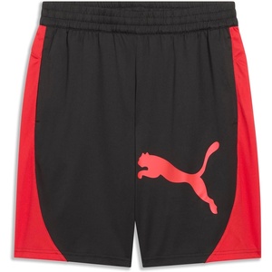 PUMA Mens Train All Day Tech 8 Inch Knit Athletic Shorts Casual Bottoms Casual – Blue(Puma Black-for All Time Red Ss25)