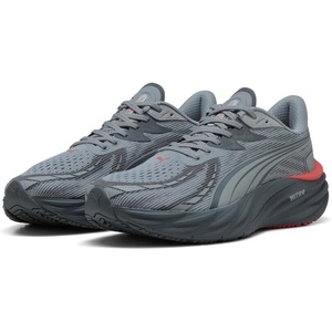 PUMA Mens Velocity Nitro 4 Running Sneakers Shoes(Gray Echo-red Glamour)