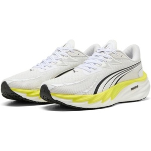 PUMA Mens Velocity Nitro 4 Running Sneakers Shoes(Puma White-lux Lime)