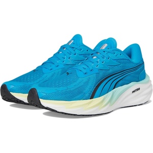PUMA Mens Velocity Nitro 4 Running Sneakers Shoes(Speed Blue/Gold Moon)