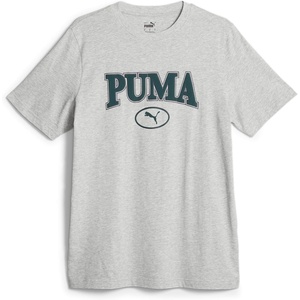 PUMA Mens Village Wear Graphic Crew Neck Short Sleeve Casual Tops Casual(Grey)
