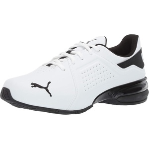 PUMA Mens Viz Runner Running Sneakers Shoes(Puma White-puma Black-black)