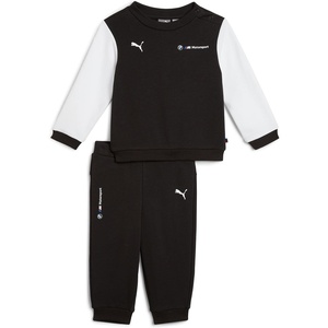 PUMA Toddler Boys Bmw M Motorsport Essential Jacket & Jogger Set Athletic Outerwear Casual – Black(Black)