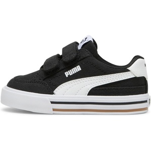PUMA Toddler Boys Suede Ac Slip On Sneakers Shoes Casual(Black/White)