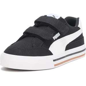 PUMA Toddler Boys Suede Ac Slip On Sneakers Shoes Casual(Black-white Ah25)
