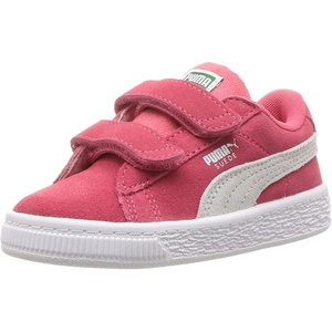 PUMA Toddler Boys Suede Ac Slip On Sneakers Shoes Casual(Paradise Pink-puma White)