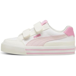 PUMA Toddler Boys Suede Ac Slip On Sneakers Shoes Casual(Puma White-mauve Mist-vapor Gray)