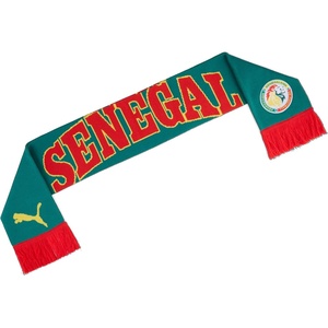 PUMA Unisex Senegal FA Scarf, Red-Wild Green SS26, OSmallFA Fsf Culture Scarf