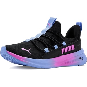 PUMA Unisex-Child One4All 2.0 Slip On Shoes, Black-Intense Lavender-Mauve Pop SS26, 5.5, Big Kid