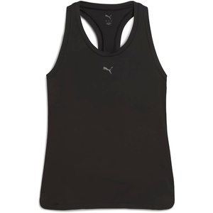 PUMA Womens Cloudspun Racerback Crew Neck Athletic Tank Casual – Black(Black Ah25)
