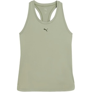 PUMA Womens Cloudspun Racerback Crew Neck Athletic Tank Casual – Black(Lux Army Ah25)