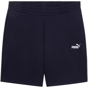 PUMA Womens Essentials No. 1 Logo 5 Inch High-Waist Shorts Casual Bottoms Casual(Blue)