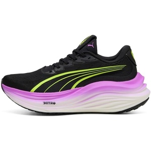 PUMA Womens Magmax Nitro Running Sneakers Shoes(Black/Yellow Alert)