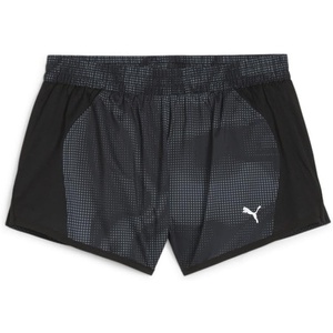 PUMA Womens Run Favorite Velocity 3 Inch Shorts Running Casual Bottoms(Puma Black- Ss24 Aop)