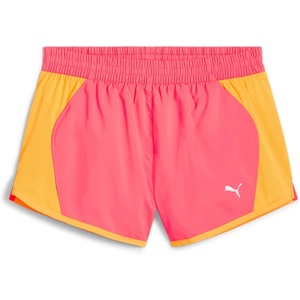 PUMA Womens Run Favorite Velocity 3 Inch Shorts Running Casual Bottoms(Sunset Glow-puma Black Aw24)