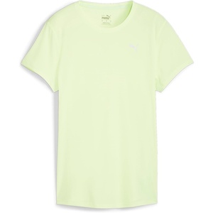 PUMA Womens Run Favorites Velocity Crew Neck Short Sleeve Athletic Running Casual Tops – Green(Fizzy Apple Aw24)